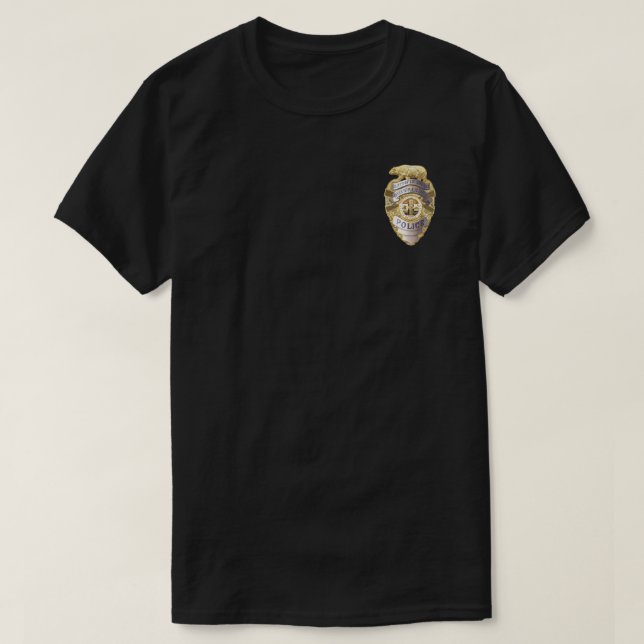 Camiseta Crachá da polícia (Frente do Design)