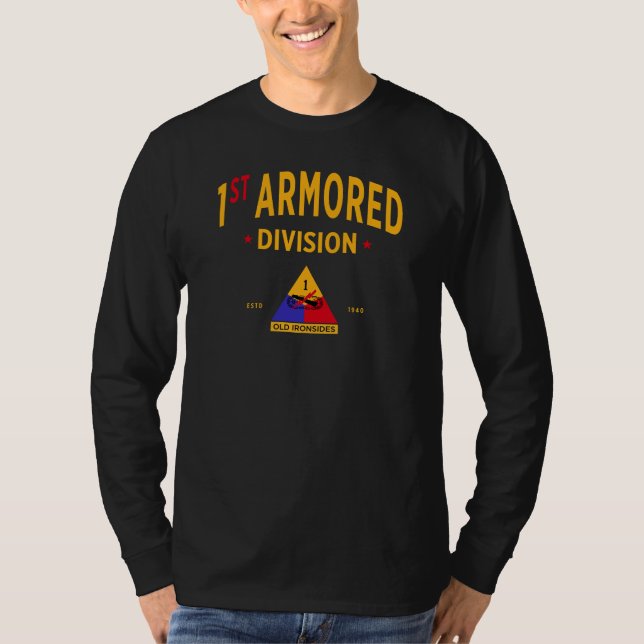 Camiseta crachá de 1rua da Divisão Armada "Velhinhos" Longo (Frente)