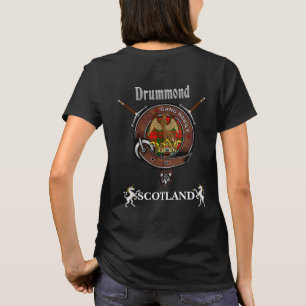 Camiseta Crachá de Clã Drummond com Espadas