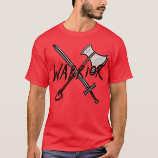 Camiseta Crachá de classe Warrior Fantasy RPG