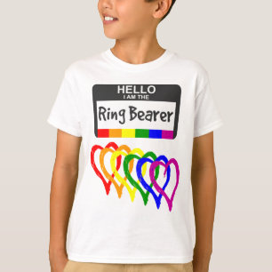 Camiseta Crachá De De Nome Do Toque De Sinalizador Arco-