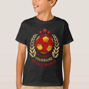 Camiseta Crachá de Futebol Personalizado para Crianças Pr