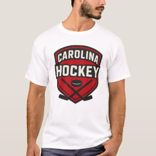 Camiseta Crachá de Hockey da Carolina - Hóquei Local Vermel