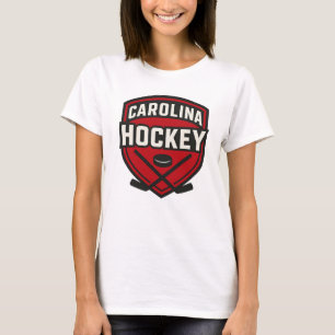 Camiseta Crachá de Hockey da Carolina - Hóquei Local Vermel