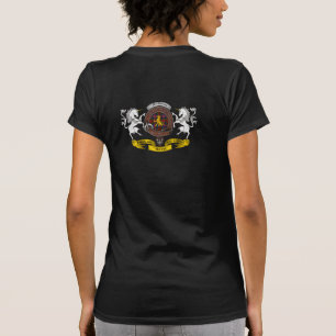 Camiseta Crachá de Macpherson Clan com Unicórnios Mulheres