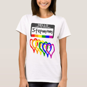 Camiseta Crachá de Nome Stepman do Grupo de Corações do Arc