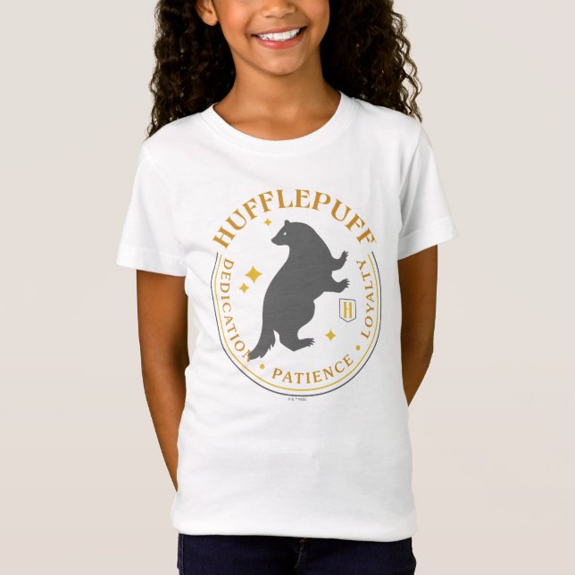 Camiseta Crachá de Orgulho da Casa da HUFFLEPUFF™ (Frente)