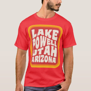 Camiseta Crachá de Tipografia Arizona Lake Powell Utah