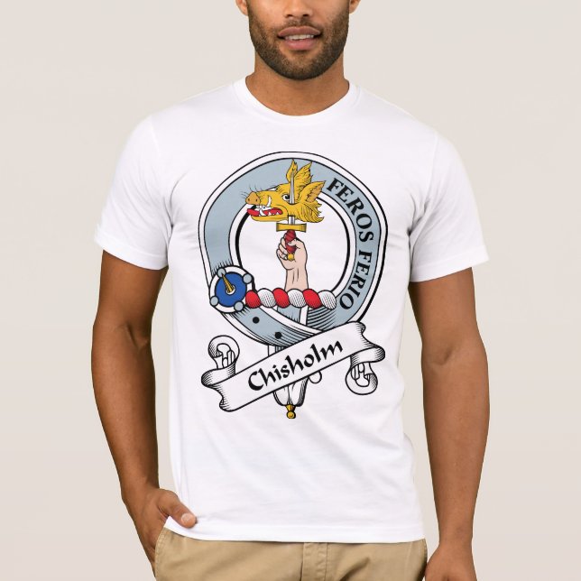 Camiseta Crachá do clã de Chisholm (Frente)
