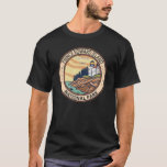 Camiseta Crachá do Parque Nacional do Príncipe Edward Islan<br><div class="desc">Design do Parque Nacional do Príncipe Edward Island. O Parque está situado ao longo da costa norte da ilha,  na frente do Golfo de Ruas.</div>