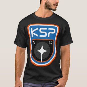 Camiseta Crachá do Programa Espacial Kerbal O Mun