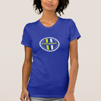 Camiseta Crachá em mulheres azuis