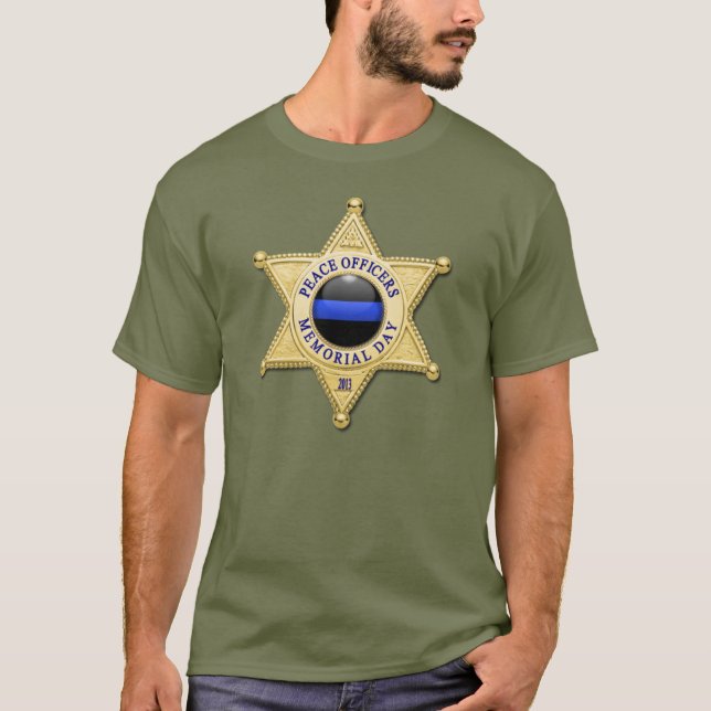 Camiseta Crachá fino de linha azul (Frente)