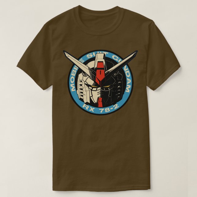 Camiseta Crachá Gundam (Frente do Design)