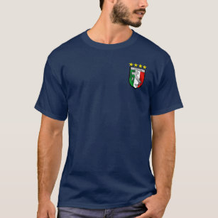 Camiseta Crachá italiano do emblema da bandeira