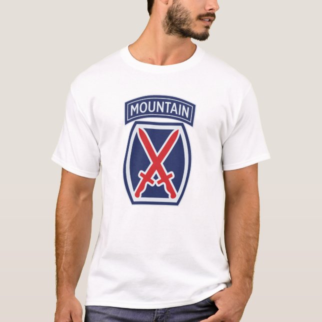 Camiseta crachá "Mountaineer" da Divisão de Montanha (Frente)