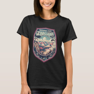 Camiseta Crachá Poster do Parque Nacional Grand Canyon