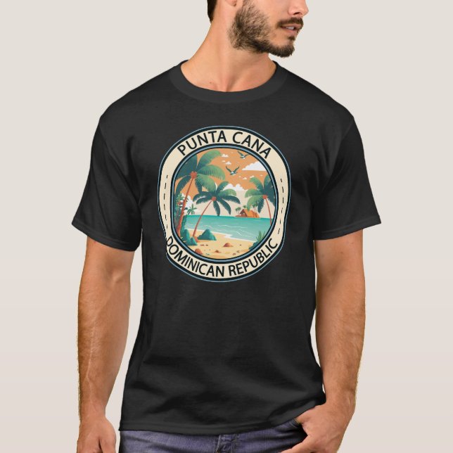 Camiseta Crachá Punta Cana Dominicana Hut (Frente)