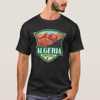 Crachá Retroativo de Ilustração da Argélia