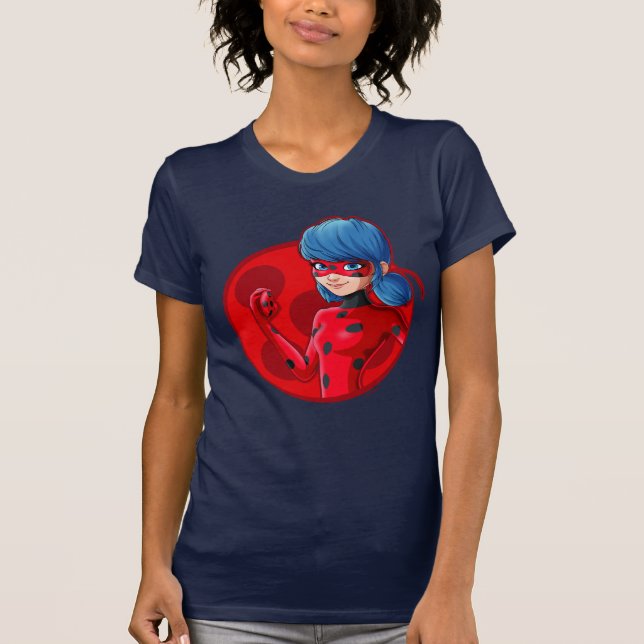 Camiseta Crachá Vermelho Ladybug (Frente)