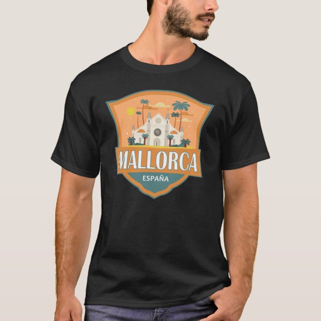Camiseta Crachá Viagem de Espanha de Maiorca (Frente)