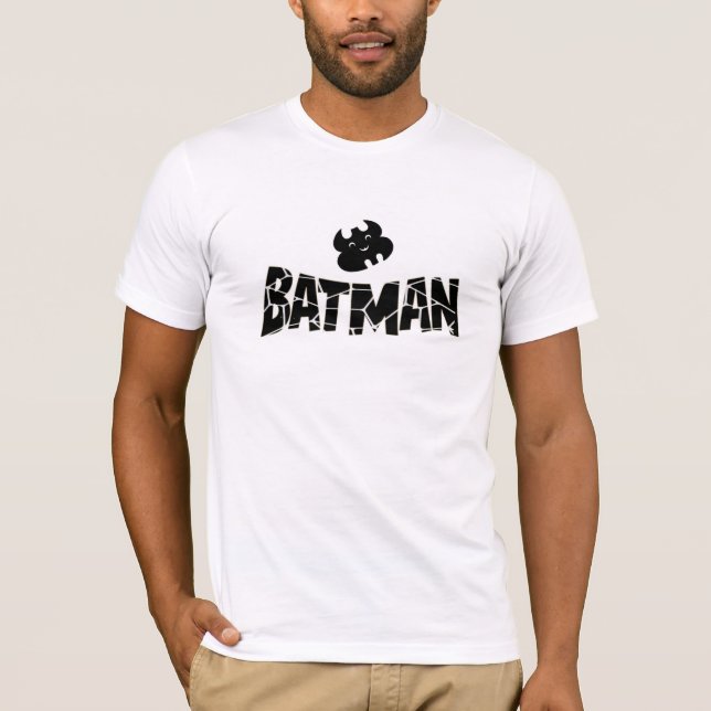 Camiseta Cracked Batman Logo – Minimal Dark Hero  (Frente)