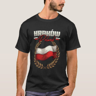 Camiseta Cracóvia Polônia Viagem Bandeira Polonesa Polska