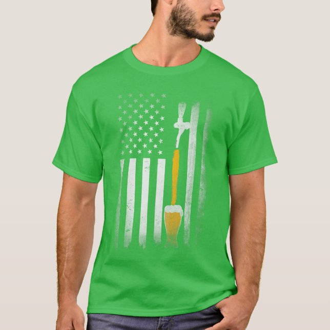 Camiseta Craft Beer Brewing USA US American Flag Craft Brew (Frente)