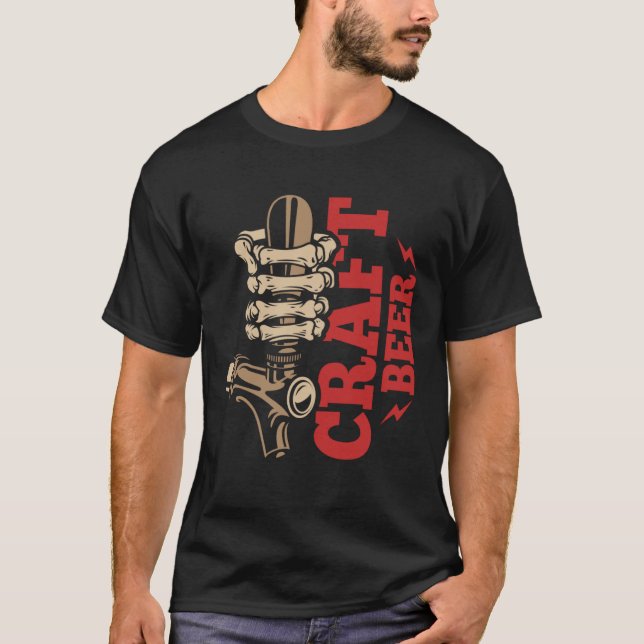 Camiseta Craft Beer Crafts Brew Brewing Brewer Beer Drinker (Frente)