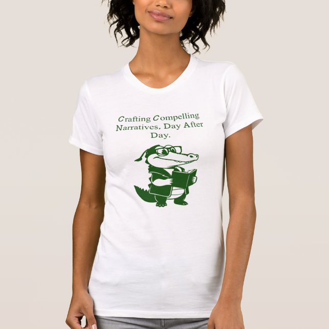 Camiseta Crafting Compelling Narratives Writer Design (Frente)