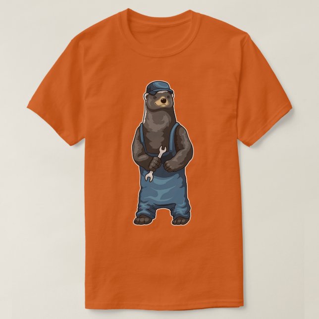 Camiseta Craftsman Wrench, medidor de mel (Frente do Design)