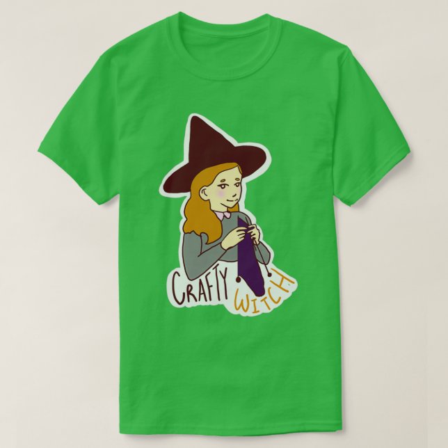 Camiseta Crafty Witch (Frente do Design)