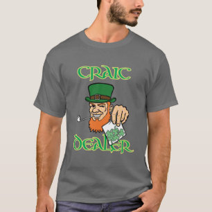 Camiseta Craic Dealer Customizable Tee for Rua Paddy's Day