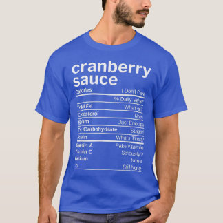 Camiseta Cranberry Sauce Nutrition Facts Matching Family Th