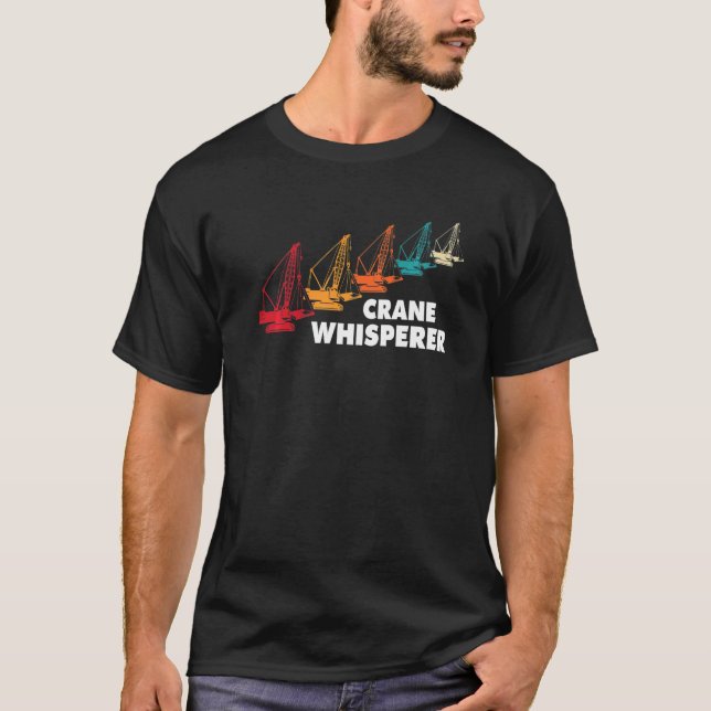 Camiseta Crane-condutora do estaleiro (Frente)