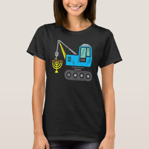 Camiseta Crane Construction Chanukah Pajamas Toddler Boys H