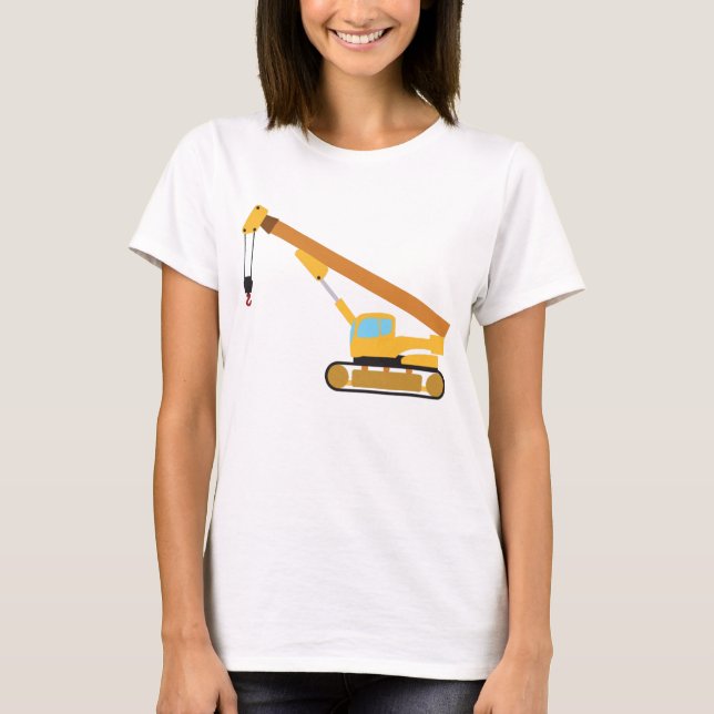 Camiseta Crane Construction Truck (Frente)