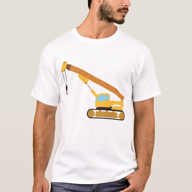 Camiseta Crane Construction Truck (Frente)