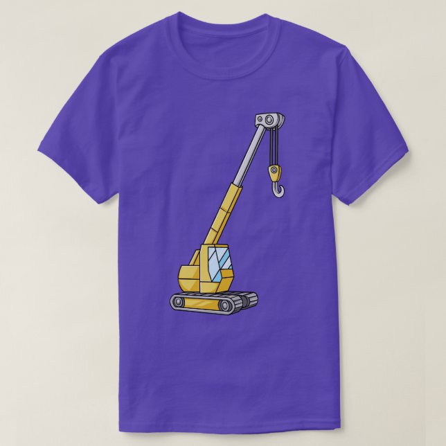 Camiseta Crane de Construção (Frente do Design)