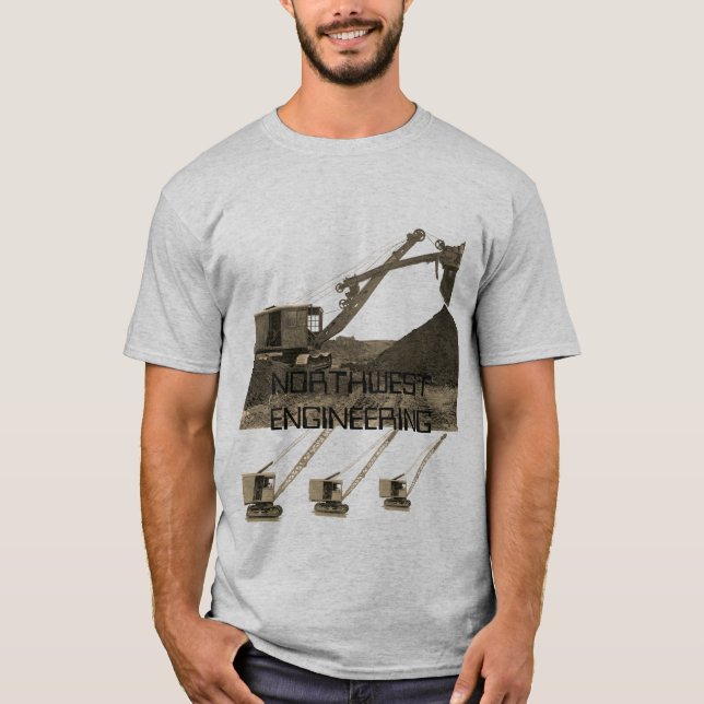 CAMISETA CRANE DE ENGENHARIA NORDESTE E SHOVEL GREEN BAY (Frente)