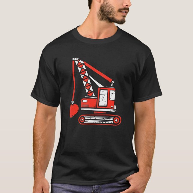 Camiseta Crane Heart Construction Heavy Equi (Frente)