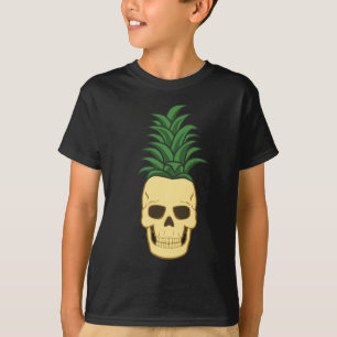 Camiseta Cráneo de Abacaxi Engraçado e Assustador