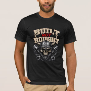Camiseta Cráneo Viking Mecánico Construido Não Comprado