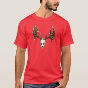 Camiseta Crânio 1 dos cervos de Whitetail