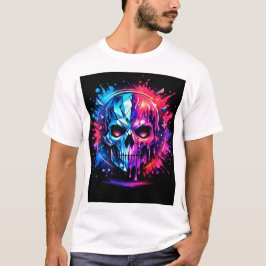 Camiseta Crânio Abstrato
