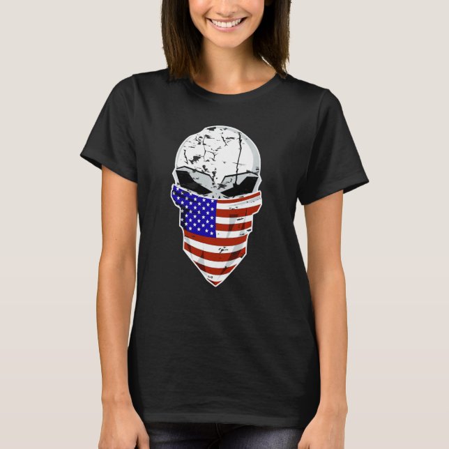 Camiseta Crânio Americano (Frente)