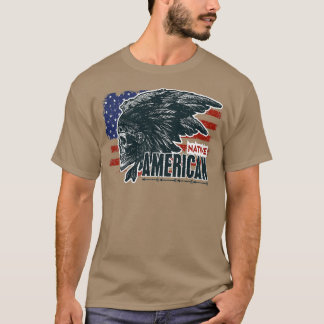 Camiseta Crânio Americano 5 Nativo