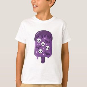 Camiseta Crânio Assombrado Picolé Cachorro Cachorro
