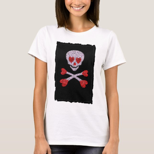Camiseta Crânio bonito (Frente)