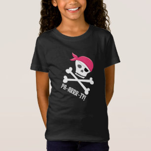 Camiseta Crânio Bonito Crossbones Pirata Tema Pa-Arr-ty!